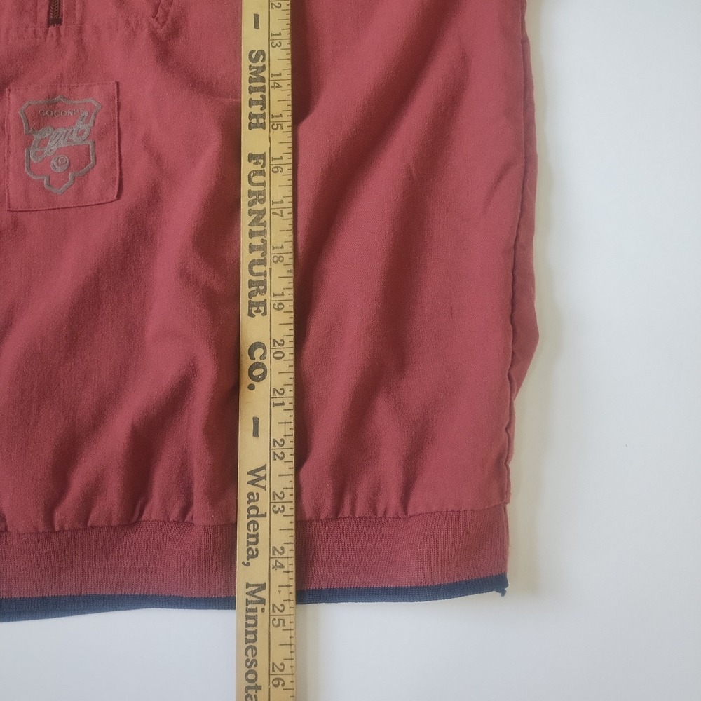 Vintage Street Scene Half Zip Pullover Men's Medium Retro 90s Sporty - Picture 9 of 9